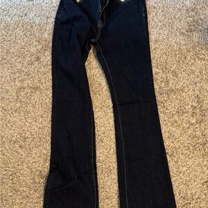 Fashion Nova Amaya Sculpting Stretch Bootcut Jeans- Dark Blue